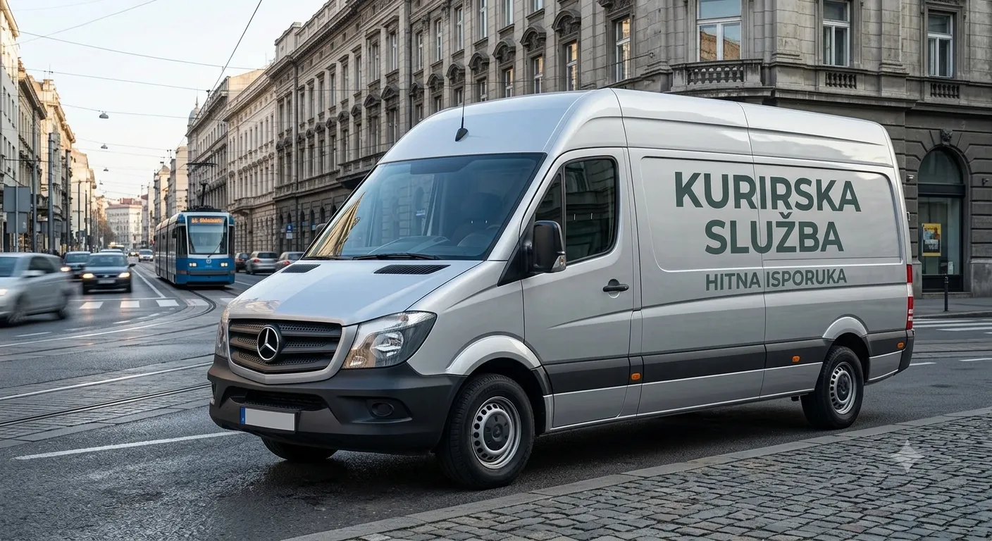 Kurir preuzima paket za skladištenje